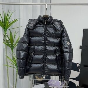 Moncler Shiny Black Puffer Jacket